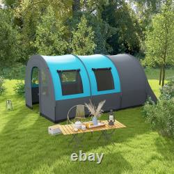 3000mm Waterproof Camping Tent, Large Family Tent for 5-6 Man