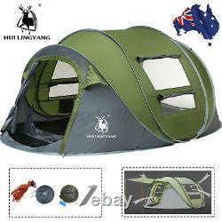 34 Man Family Tent Instant Pop Up Tent Breathable Outdoor Camping Hiking @D