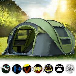 34 Man Family Tent Instant Pop Up Tent Breathable Outdoor Camping Hiking @D