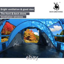 34 Man Family Tent Instant Pop Up Tent Breathable Outdoor Camping Hiking @D