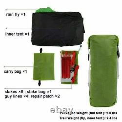 3F 2 Pro LightWeight Person 3Season Backpac Camping Tent 20D Silnylon UK Seller