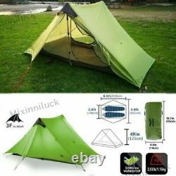 3F LanShan 1/2 Person Ultralight Camping Hiking Tent Waterproof for 34 Season