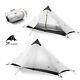 3f Lanshan 1 Man Ultralight Tent 3 Seasons Backpacking Hiking Wild Camping New