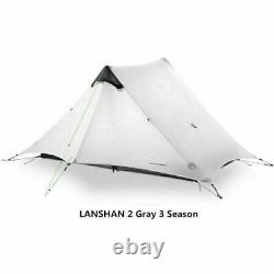 3F LanShan 2 Outdoor 2 Person Professional 15D Ultralight Nylon Camping Tent New