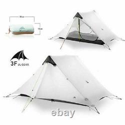 3F LanShan 2 Outdoor 2 Person Professional 15D Ultralight Nylon Camping Tent New