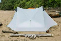 3F LanShan 2 Outdoor 2 Person Professional 15D Ultralight Nylon Camping Tent New