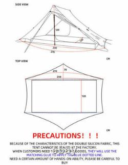 3F LanShan 2PRO Ultralight Camping Tent Outdoor Hiking Tent 2 Person 3 Season