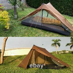 3F LanShan 2Pro Outdoor 2 Person Ultralight Wild Camping Tent 3 Season 20D Khaki