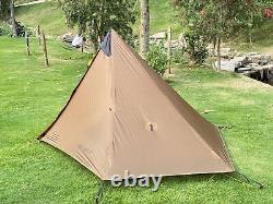 3F LanShan 4 seasons 1-Person Ultralight Tent for Adventures Wild Camping(Khaki)