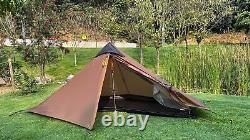 3F LanShan 4 seasons 1-Person Ultralight Tent for Adventures Wild Camping(Khaki)