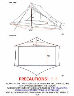 3F Lanshan 2 Pro Ultralight 2 Person Wild Camping Tent Lightweight 3 Season 20D