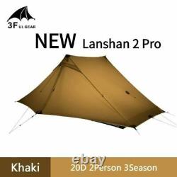 3F Lanshan 2 Pro Ultralight Tent 2 Person 3 Season Backpacking Camping Tent