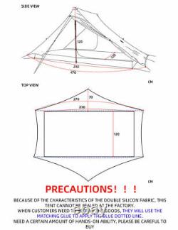 3F Lanshan 2 Pro Ultralight Tent 2 Person 3 Season Backpacking Camping Tent