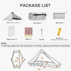 3F Lanshan Ultralight 1 Person Wild Camping Tent Outdoor 15D Lightweight Tent