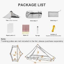 3F Lanshan Ultralight 1 Person Wild Camping Tent Outdoor 15D Lightweight Tent