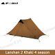 3f Ul Gear 2022 New 4 Season Lanshan2 Ultralight Camping 15d Tent 2 Person Khaki