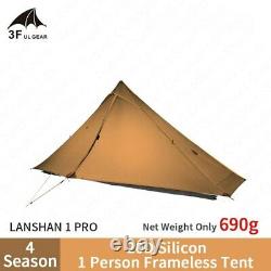 3F UL GEAR 690G LANSHAN 1 Pro Lightweight Tent 20D Double Layer Silicone