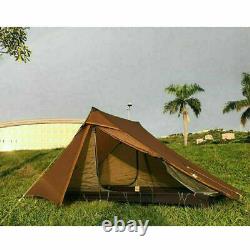 3F UL GEAR LanShan 2 Person 4 Season Ultralight Tent Camping Hiking Tent Khaki