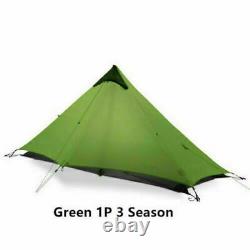 3F UL GEAR Lanshan 1 Person Outdoor Ultralight Wild Camping Tent 3 Season 15D
