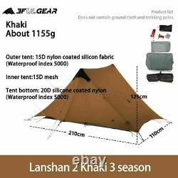 3F UL GEAR Lanshan 2 Ultralight 2-person Ultralight Wild Camping Hiking Tent NEW