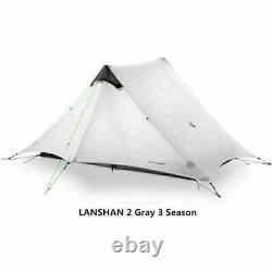 3F UL GEAR Lanshan2 Ultralight 2 Person Wild Camping Tent Lightweight White NEW