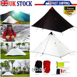 3F UL Gear 1 Person Outdoor Ultralight Anti-UV Hiking Camping Tent 3 Season UK