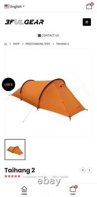 3F UL Gear Taihang 2 Portable Ultralight Tent 15D Silnylon for Outdoor Camping