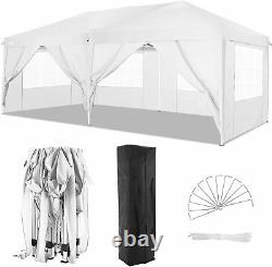 3mx6m Gazebo Pop Up Waterproof Large Tent Wedding Party Camping Gazebo White HOT