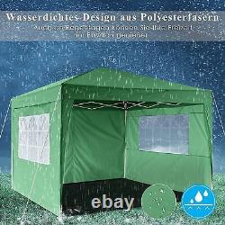 3x6/3x3M Pop Up Gazebo Waterproof Garden Shelter Heavy Duty Canopy Gazebo Tent