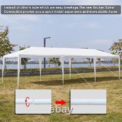 3x9m Heavy Duty Waterproof Garden Gazebo Marquee Canopy Patio Party Large Tent