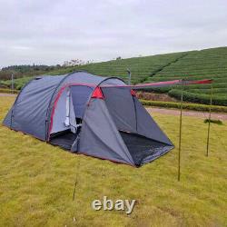 4-5 Man Family Tent Waterproof Outdoor Camping Tunnel Room Hiking Party Large UK