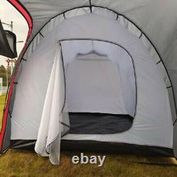 4-5 Man Family Tent Waterproof Outdoor Camping Tunnel Room Hiking Party Large UK
