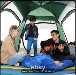 4-5 Person Family Camping Tent with Top Canopy Instant Setup All-Weather Famil