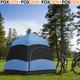 4 6 Man Camping Tent Lift Up Waterproof Ventilation Mesh Windows Blue Air Foxden