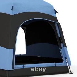 4 6 Man Camping Tent Lift Up Waterproof Ventilation Mesh Windows Blue Air FOXDEN