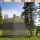 4 6 Man Camping Tent Pop Up Waterproof Mesh Windows Ventilation Green Air Foxden