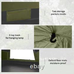 4 6 Man Camping Tent Pop Up Waterproof Mesh Windows Ventilation Green Air FOXDEN