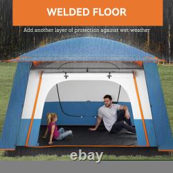 4-6 Man Camping Tent with 2 Bedroom and Porch, 3000mm Waterproof