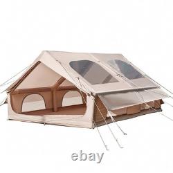 4-6 Man Inflatable Tunnel Tent with Pump Easy Setup Inflatable Hot Glamping Tent