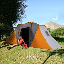 4-6 Man Large Camping Tent with 2 Bedroom and Living Area