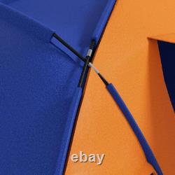4-6 Man Large Tunnel Tent, 2000mm Waterproof, Portable with Bag with 2 Bedroom