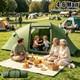 4-6 Man Person Family Tent, Outdoor Hiking Shelter, Tunnel, Camping Equipment + Bag