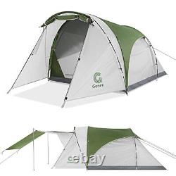 4/6 Man Tent, 2-Layer Camping Tent 6 Person with Porch, PU3000mm