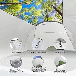 4/6 Man Tent, 2-Layer Camping Tent 6 Person with Porch, PU3000mm