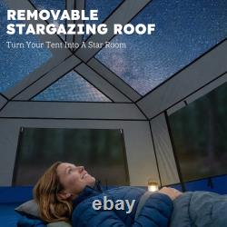 4-6 Person Easy Setup Camping Tent, 3000mm Waterproof Tunnel Tent Refurbished