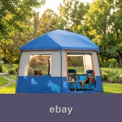 4-6 Person Easy Setup Camping Tent, 3000mm Waterproof Tunnel Tent Refurbished
