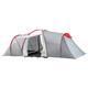 4-6 Person Family Camping Tent With 2 Bedrooms, Living Area & Vestibule Space