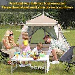 4-6 Person Large Tent Automatic Instant Double Layer Waterproof Outdoor Camping