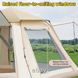 4-6 Person Large Tent Automatic Instant Double Layer Waterproof Outdoor Camping