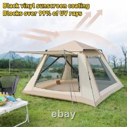 4-6 Person Large Tent Automatic Instant Double Layer Waterproof Outdoor Camping